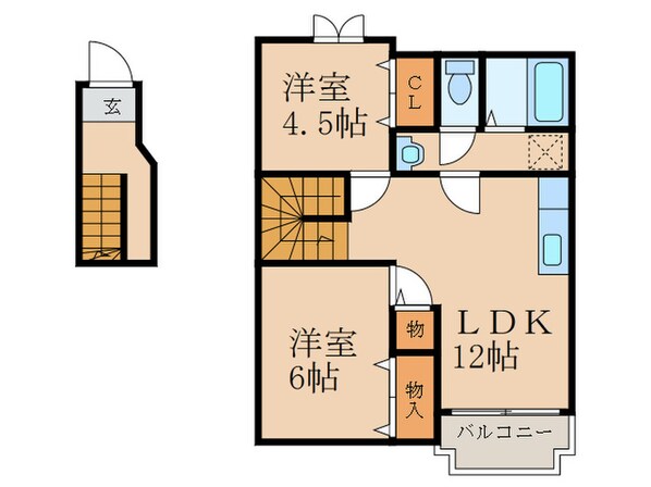 アメニティ下石田の物件間取画像